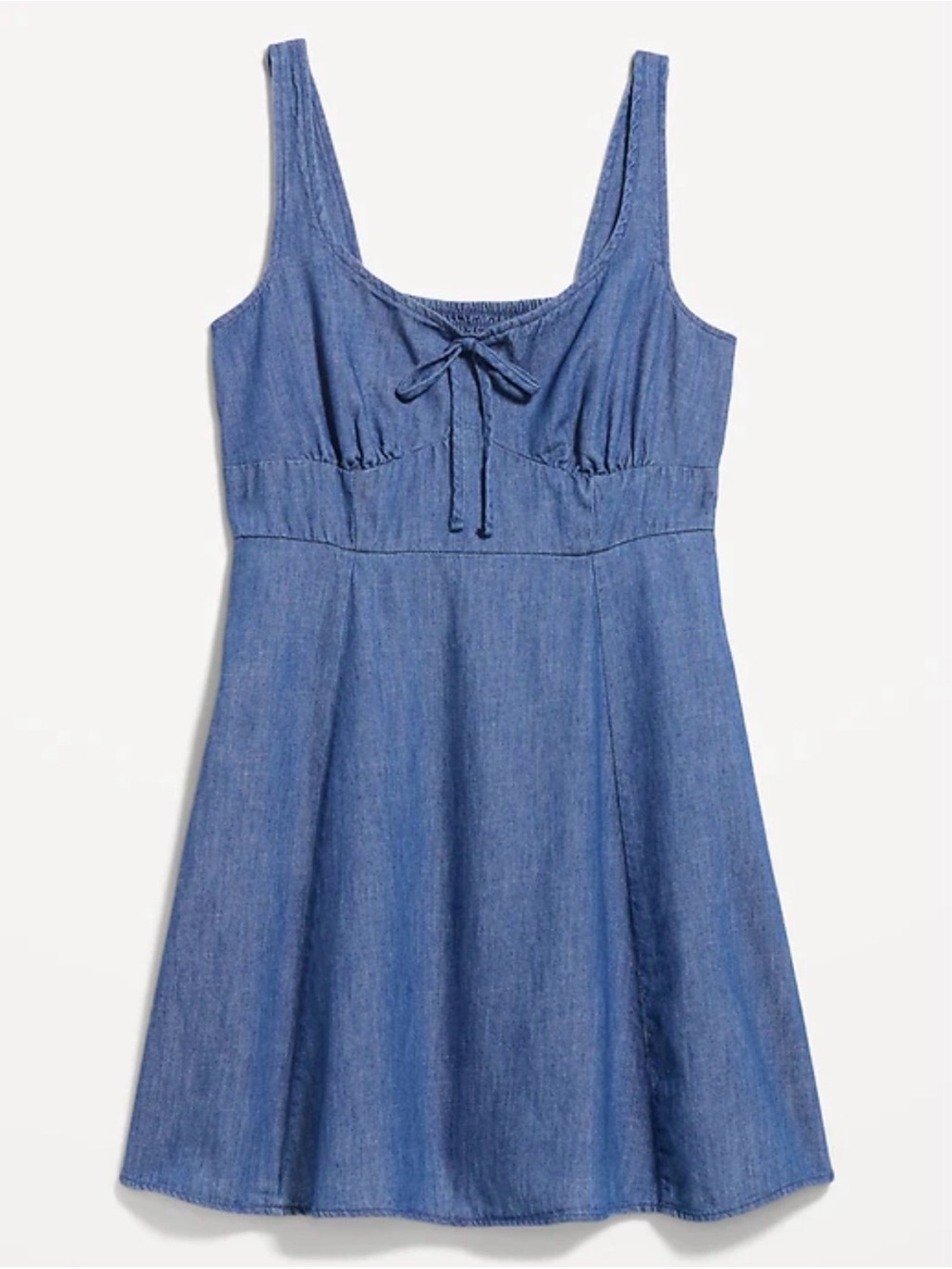 Old navy women’s large Blue Denim Tie-Front Sundress